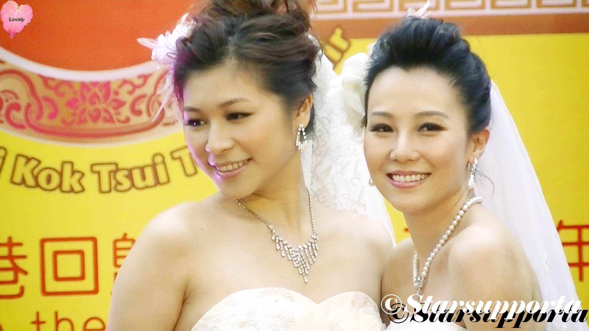 20120304 第八屆大角咀廟會 - 亞洲小姐時裝表演 - 婚紗 @ 香港大角咀福全街 (video)